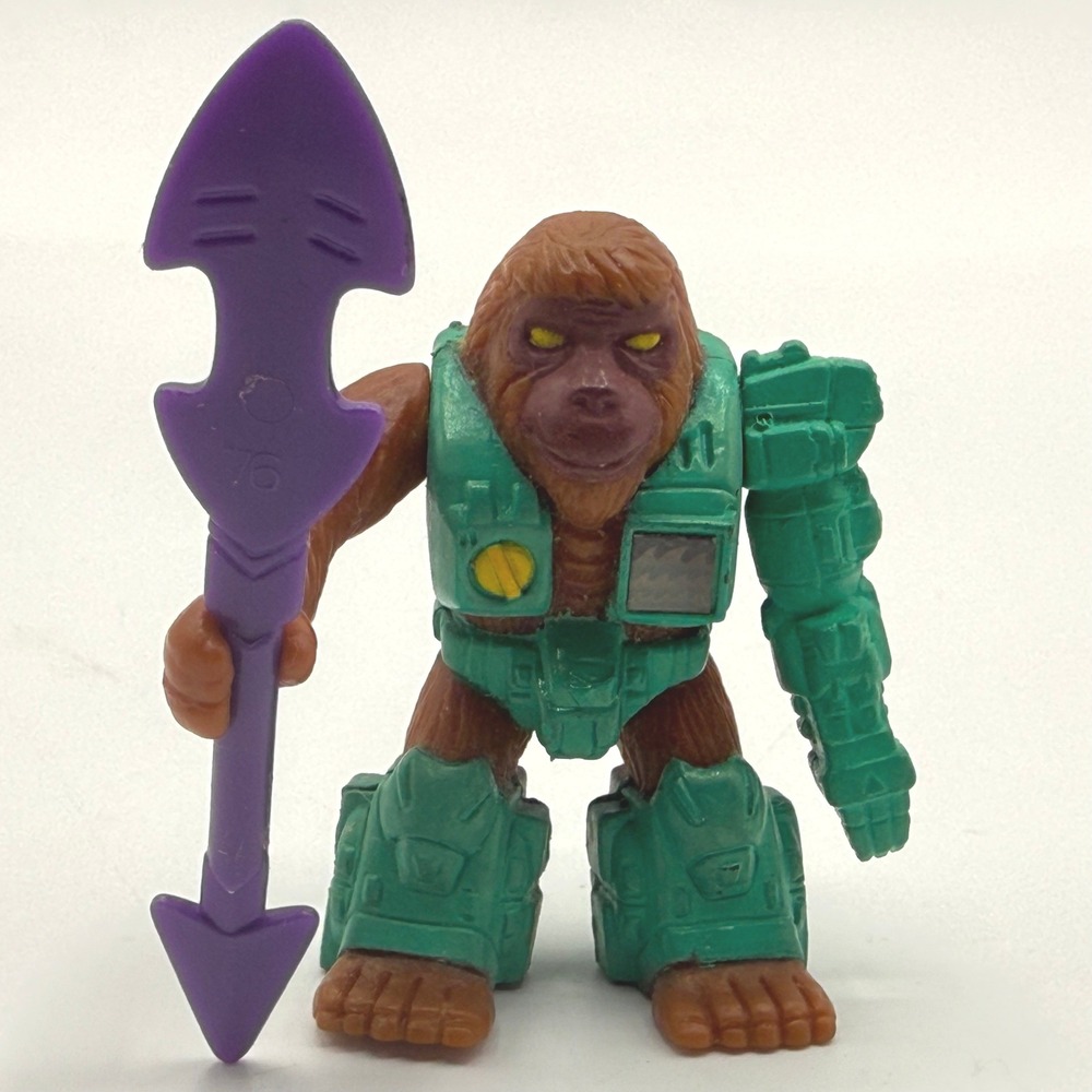 Battle Beasts Vintage 1987 Ossified Orangutan #76 w/ Weapon Complete Rub Hasbro